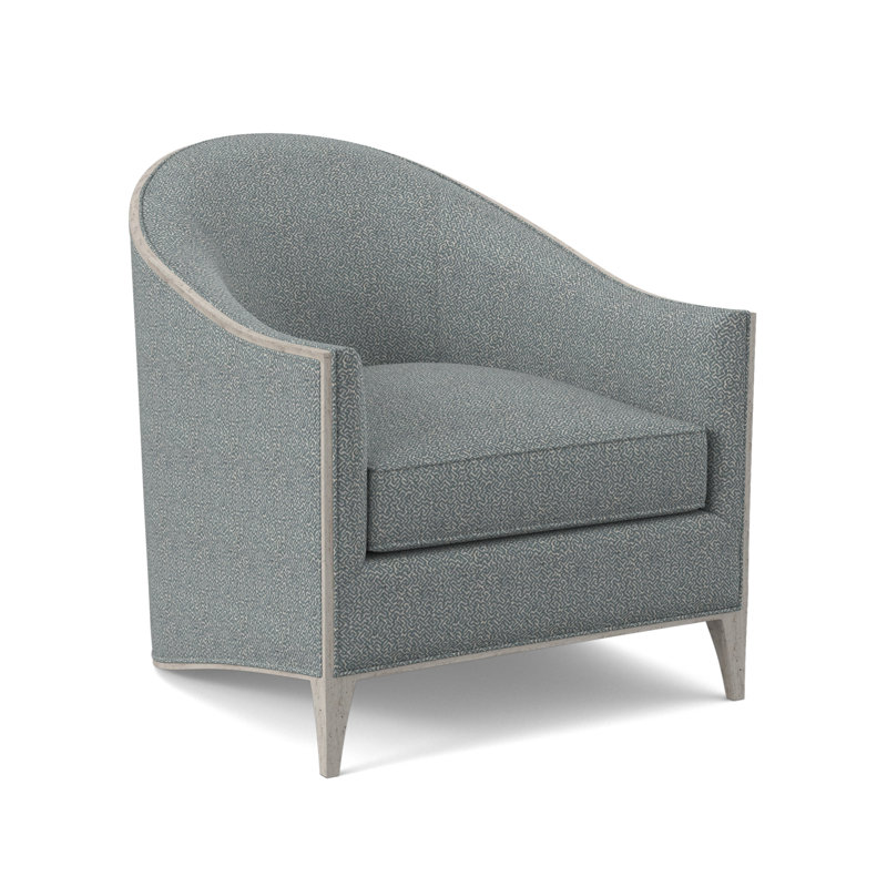 Chaise Atelier, Bisque, Mélange de polyester Maya cyan