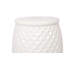Tabouret de bar 11 po x 17,25 po en céramique émaillée - Table d'appoint intérieure / extérieure - Tabouret de jardin décoratif