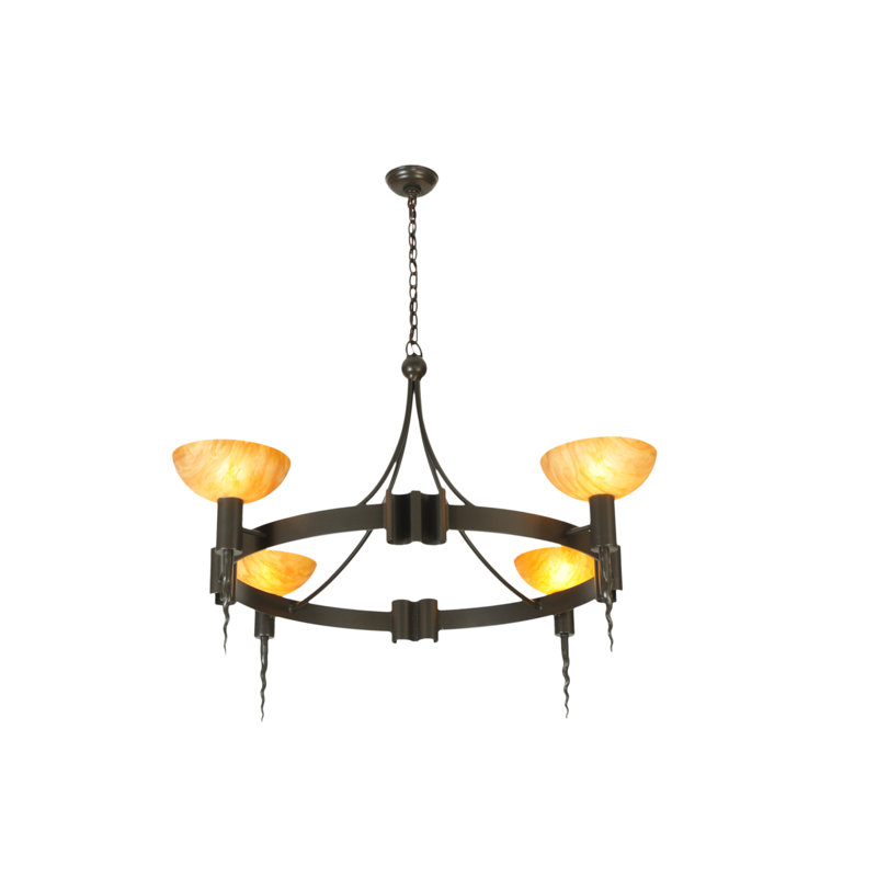 Winkel 4 - Light Glass Chandelier