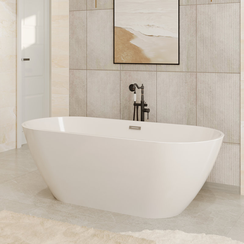 Baignoire de trempage autoportante en acrylique Aspen
