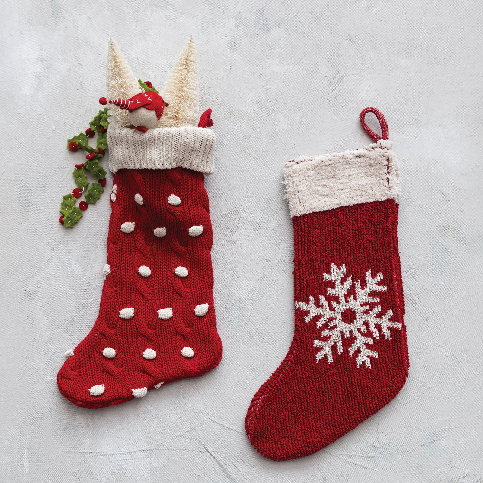 Knit Dots Stocking