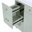 Meuble-lavabo moderne avec lavabo en céramique et rangement intelligent-113642732