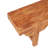 Natural Solid Wood Carved Bench