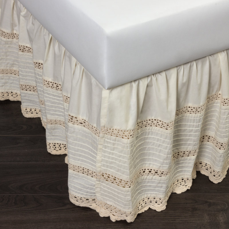 Ruffled Bed Skirt, Ivory, Full