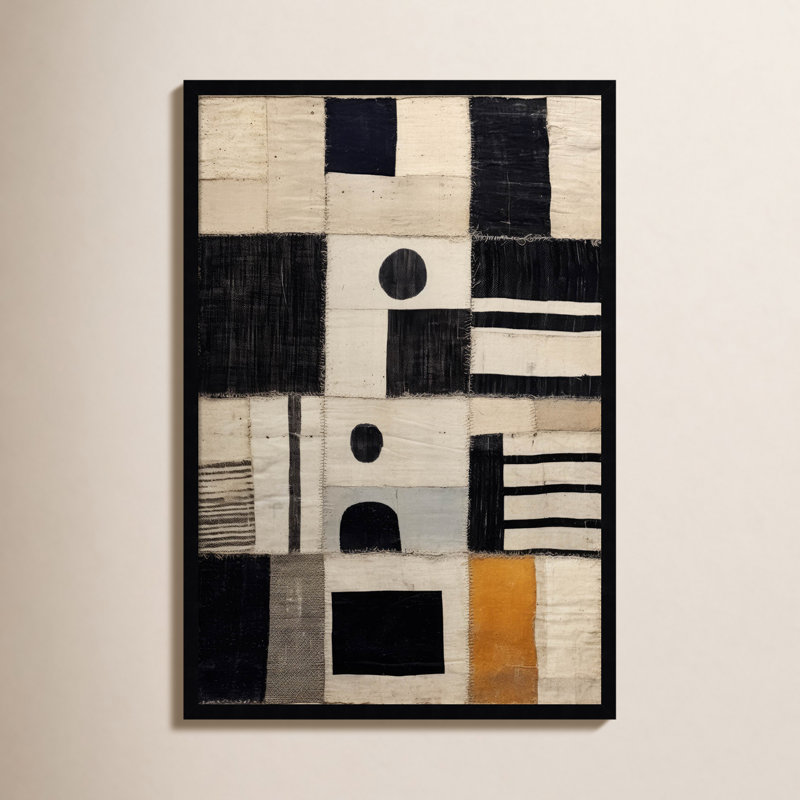 Impression sur toile encadrée Galya, Noir, H 33 po x l 23 po