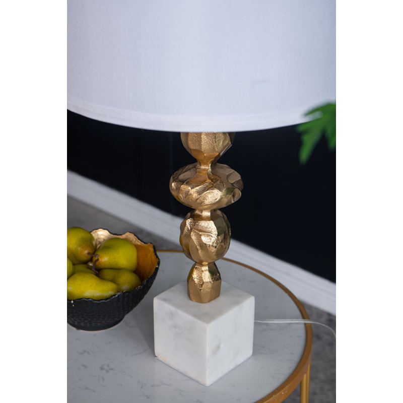 Lampe de table Isbella, Or/blanc