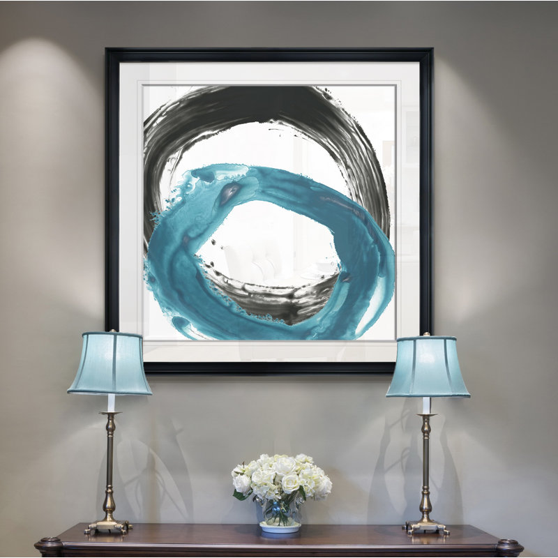 « circulaire réaction ix », peinture, H 24 po x l 24 po x P 1,5 po, Toile tendue