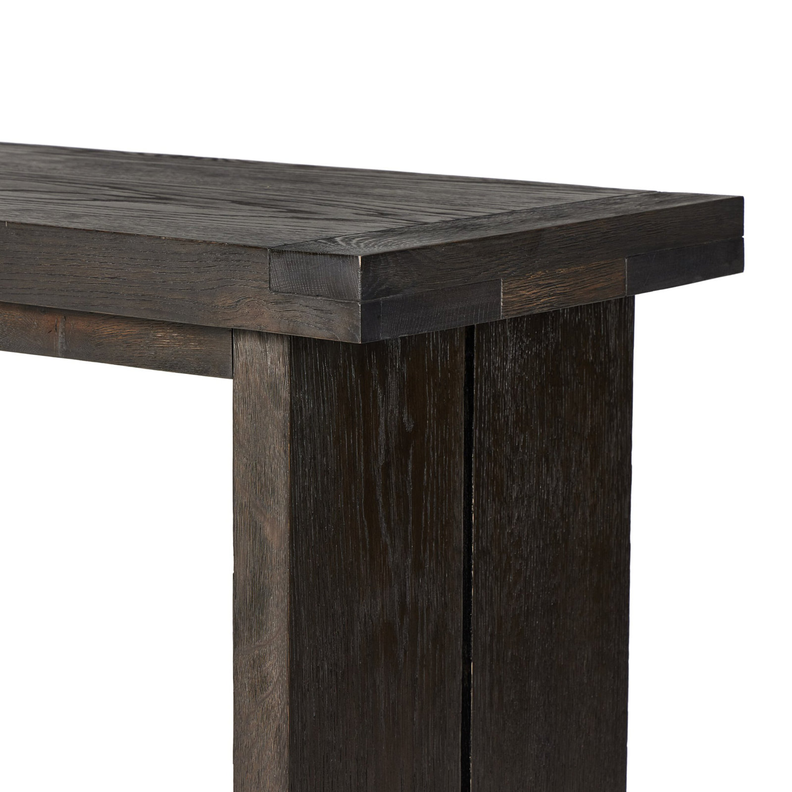 Nemo 78" Console Table, Worn Black Oak