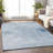 Machine Washable Indoor/Outdoor Xhevrie Sky Rug-2027519009