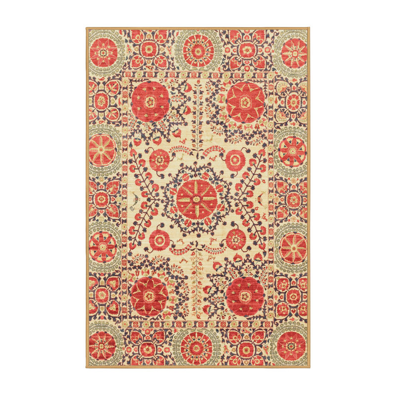 Abstract Indoor Rug, Rectangle 2' x 4'