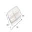 Ensemble de boîte de rangement durable (6 pièces), plastique transparent, 8,3 x 8,3 x 6,3 pouces | Matériau 100% sans BPA, 33,8 oz liq. Va au lave-vaisselle, idéal pour organiser la cuisine, le bureau et la maison | Conception polyvalente et peu encom