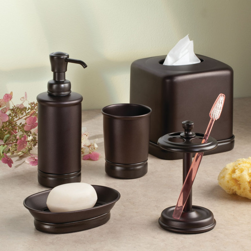 Bronze Metal Square Tissue Box Cover for Bathroom