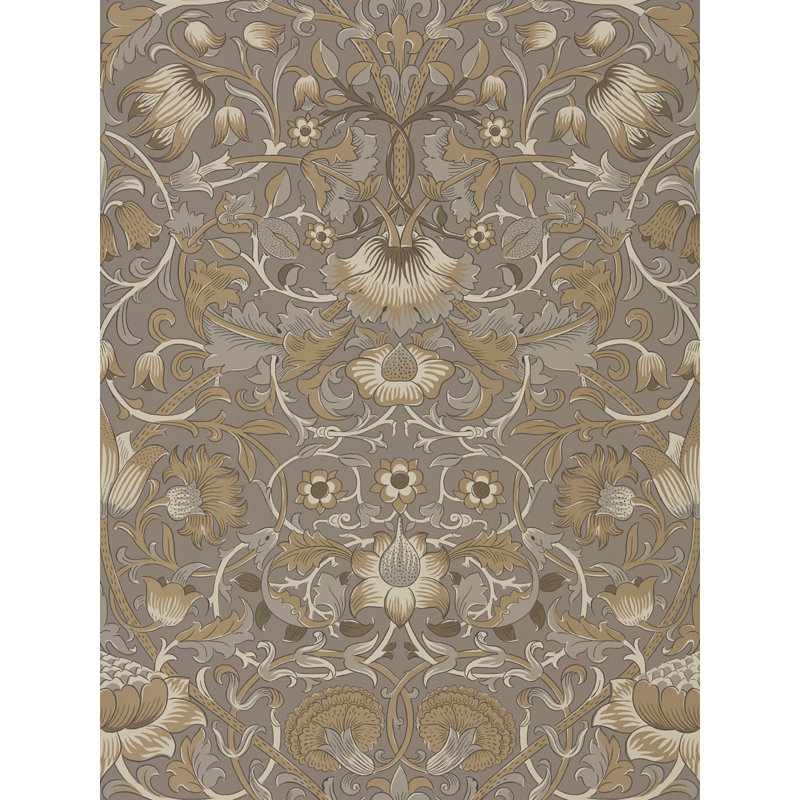 Pure Lodden Wallpaper, Taupe/Gold