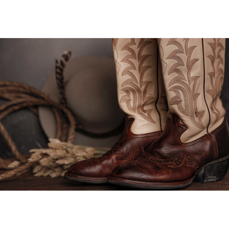 Bottes de cowboy X, H 8 po x l 12 po