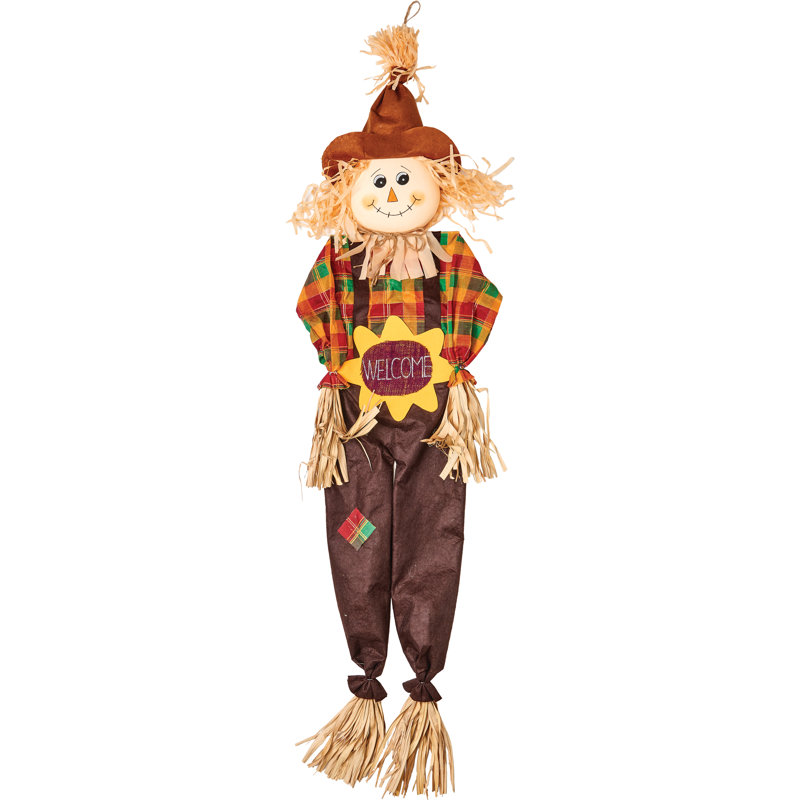 Figurine épouvantail design de tournesol suspendu