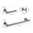 3 Bathroom In Brushed Nickel Finish, Stainless Steel, Modern Style, Scratch-, Rust, Convenient Installation Sort Fittings Nickel, , Corrosion, Straightforward Style-1975254387