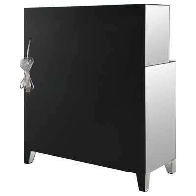 Calandor 2-door Mirrored Bar Cabinet