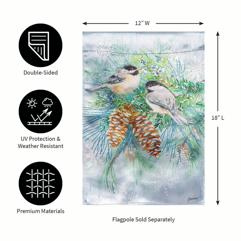 Drapeau de jardin Winter Frost Luster