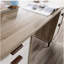 Bureau de direction avec grand bureau, finition brune