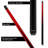 Scorpion SCO120 Carbon Fiber Sneaky-Pete Pool Cue - Red w/ Black Points - 19oz-120130730