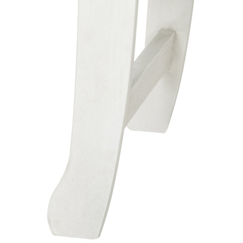 Banc de jardin en bois Cullins, Blanc antique