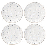 Lenox Blue Bay Dots 4-Piece Dinner Plate Set