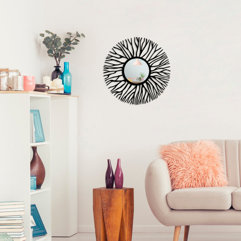 Pauly Metal Flat Wall Mirror