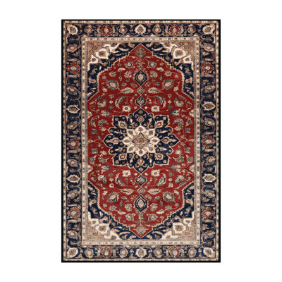 Machine Washable Persian Brown Area Rug