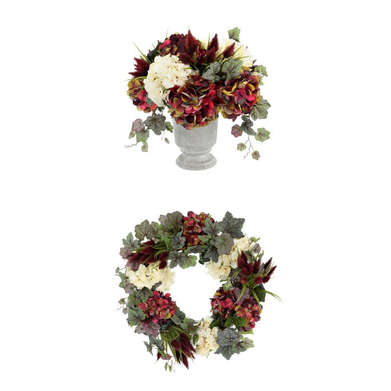 Hydrangea and Ivy Fall Bundle with  and Floral