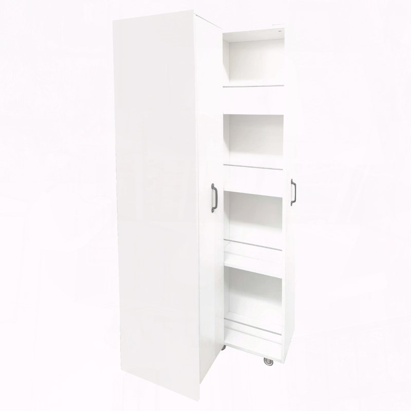 Bibliothèque de rangement coulissante avec 2 portes coulissantes