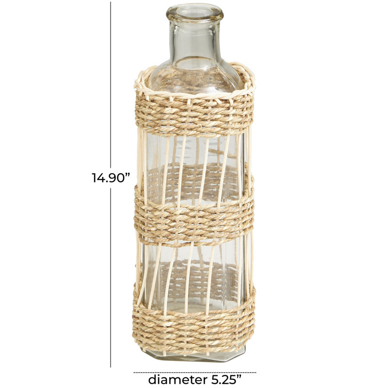 Vase de table Sabbattus, H 14,9 po x l 5,3 po x P 5,25 po