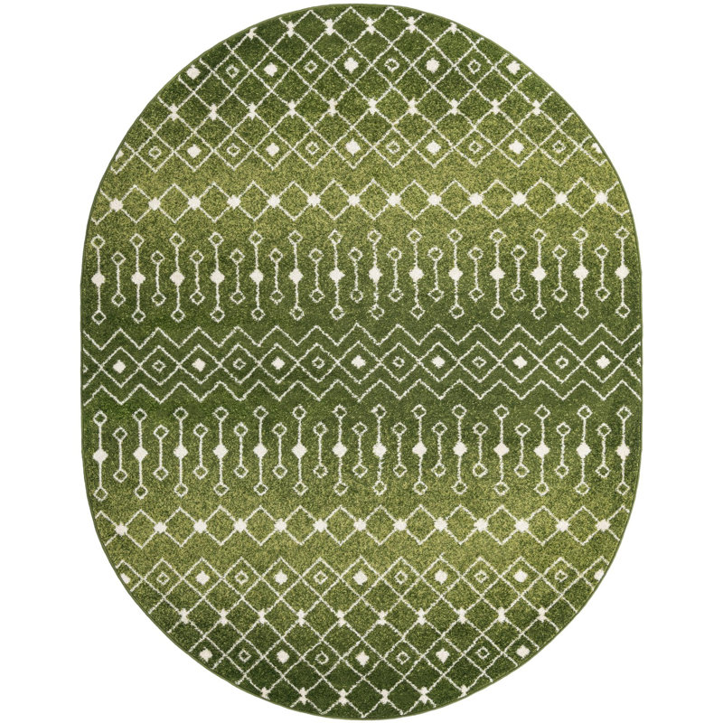Somerville Geometric Indoor Rug, Oval 7'10" x 10'