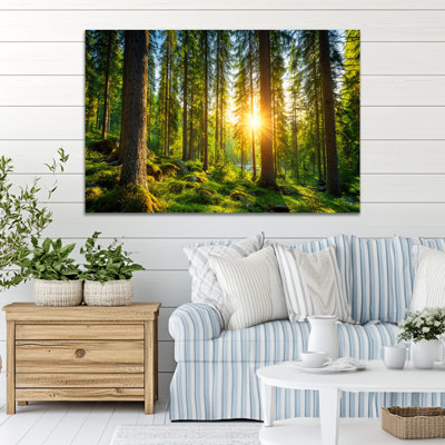 Art mural printanier au printemps, impression sur toile Nature, affiche de peinture de paysage de forêt pour le salon et la chambre à coucher, œuvre d'art grand printemps, 28 po x 40 po