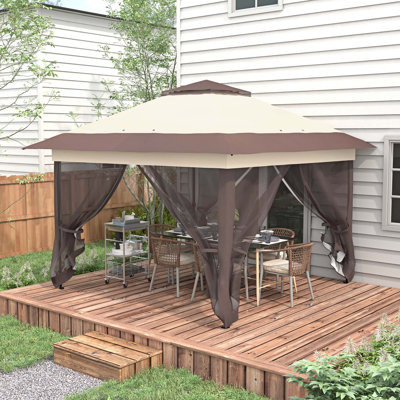 Pop Up 30 Ft. W x 30 Ft. D Steel Soft-top Canopy