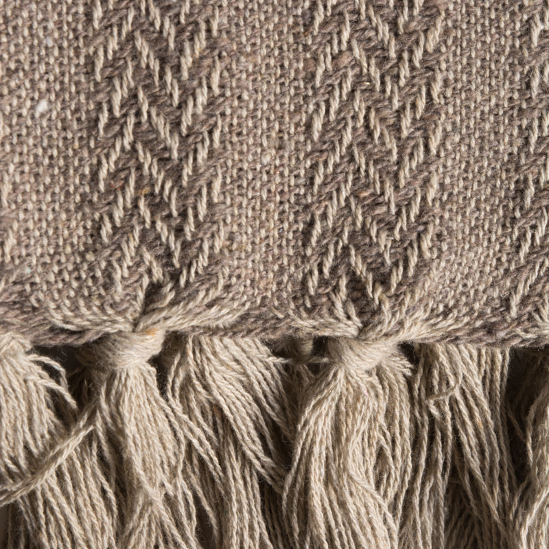Dll Hand Woven Throw Blanket, Stone