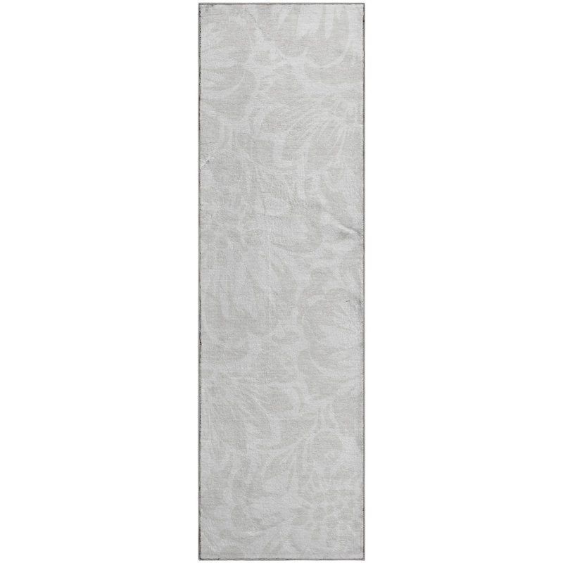 Tapis ivoire Cerrito AMF551 lavable à la machine de qualité supérieure, Tapis de couloir 2 pi 3 po x 7 pi 6 po