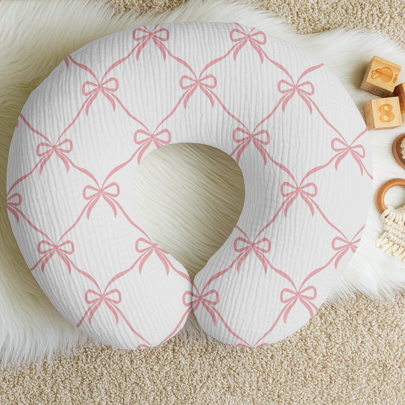 Ballerina and Ballet Bows 2 Pack 100% Cotton Muslin Nursing Pillow Covers by Sweet Jojo Designs