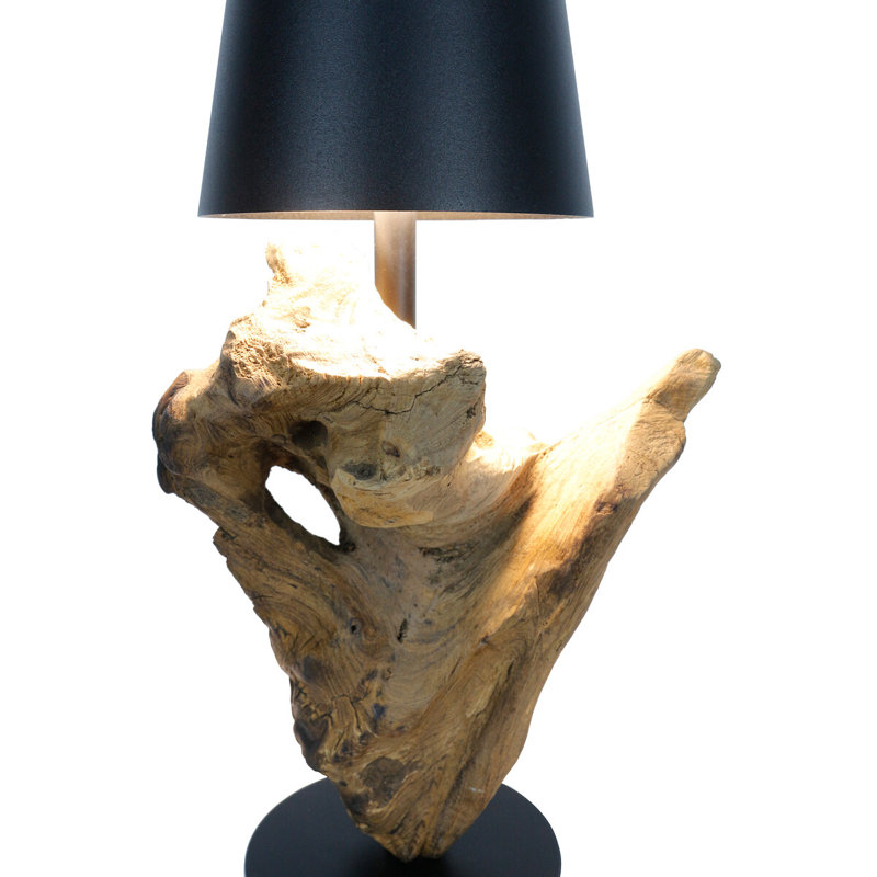 Hartste 29cm Brown Standard Table Lamp, Black