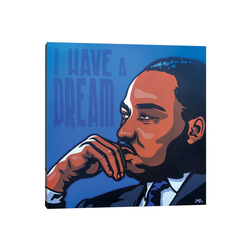 Mlk 1 Piece Wrapped Canvas Wall Art, 45.72 cm H x 45.72 cm W x 1.91 cm D