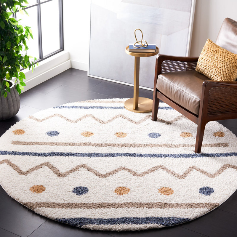 Tapis intérieur / extérieur à poils longs Eymy, Rectangle 8 pi x 10 pi