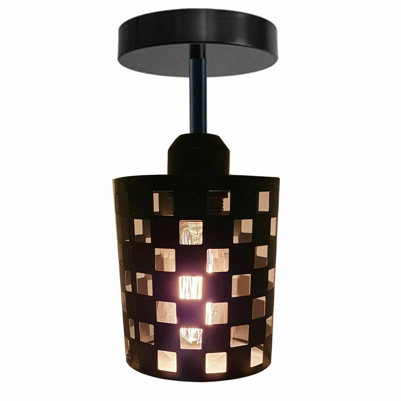 Chartier Semi Flush Mount, Black