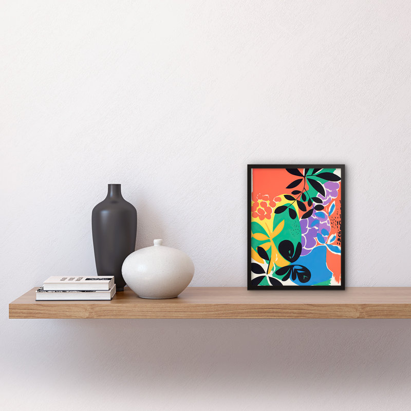 Adric Henri Matisse Inspired Plant Shapes Abstract - Single Picture Frame Print