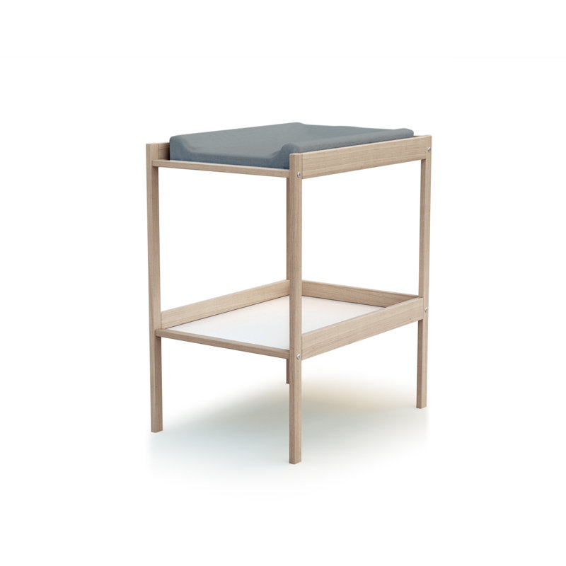 Ofelia Simple Changing Table, Brown/Grey
