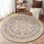 Tapis rond rond résistant aux taches beige-1970187155