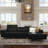 Ladonnia Gray Genuine Leather Sectional, L-Shaped Sofa with Adjustable Headrests,Leather Sofa with Right Hand Facing Chaise - Modern Classic Style-679581649-679677572