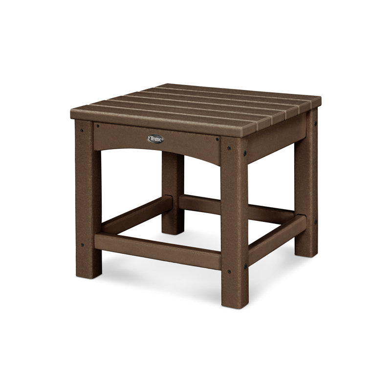 TREX Outdoors Rockport Club 18" Side Table, Dark Brown