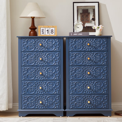 20.07'' W 5 - Drawer Embossed Dresser