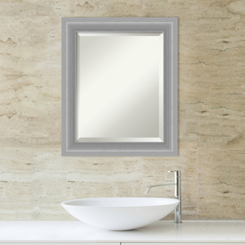Miroir de salle de bain biseauté Gapland, 24,5 po x 20,5 po