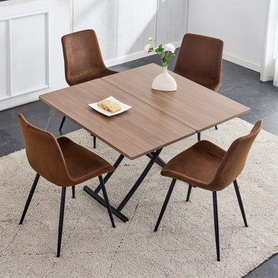 Tyrek 4 - Person Cross Legs Base Dining Set
