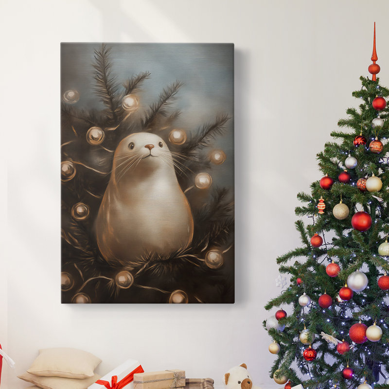 Art des Fêtes de Noël - Toile tendue avec châssis - Série 2-CXLV, H 24 po x l 16 po